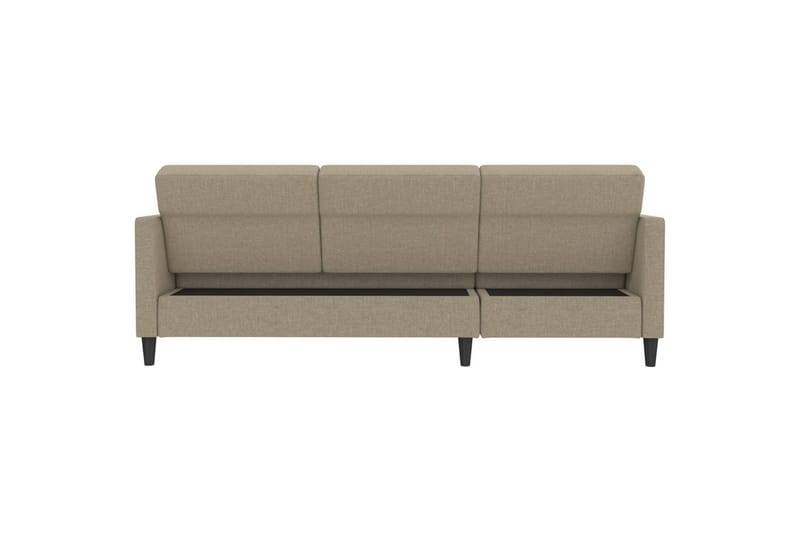 Bäddsoffa Hartford 213x153x82 cm, Cappuccino, Linnetyg Utseende (100% Polyester - 213x153x82 cm, Cappuccino, Linnetyg Utseende (100% Polyester - Möbler - Soffa - Bäddsoffa - Bäddsoffa divan