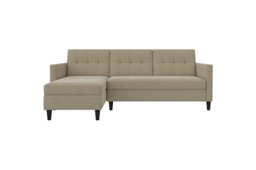 Bäddsoffa Hartford 213x153x82 cm, Cappuccino, Linnetyg Utseende (100% Polyester - 213x153x82 cm, Cappuccino, Linnetyg Utseende (100% Polyester - Möbler - Soffa - Bäddsoffa - Bäddsoffa divan