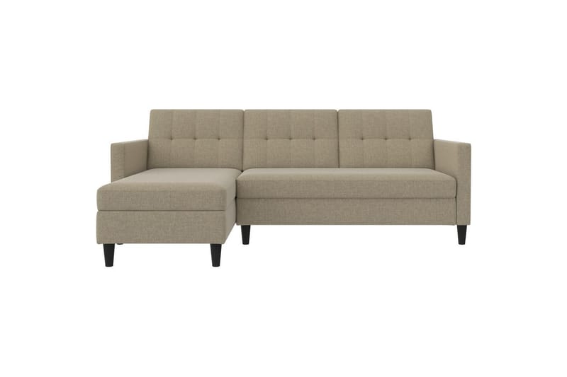 Bäddsoffa Hartford 213x153x82 cm, Cappuccino, Linnetyg Utseende (100% Polyester - 213x153x82 cm, Cappuccino, Linnetyg Utseende (100% Polyester - Möbler - Soffa - Bäddsoffa - Bäddsoffa divan