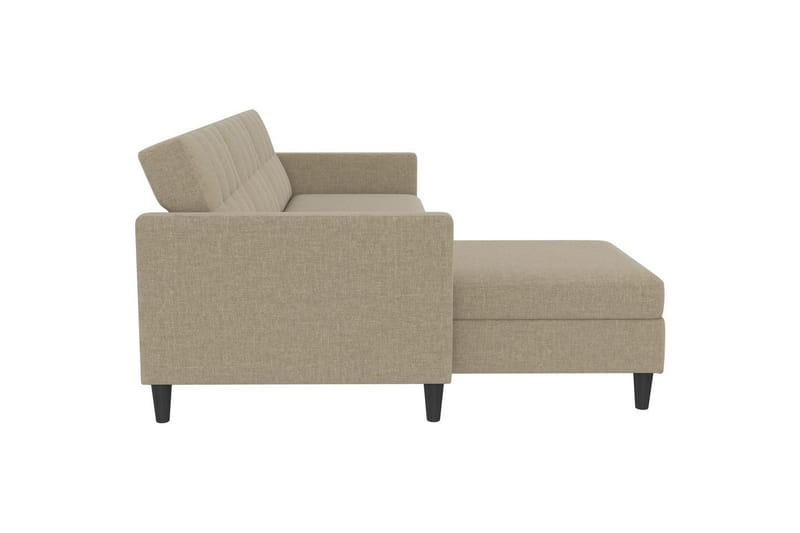 Bäddsoffa Hartford 213x153x82 cm, Cappuccino, Linnetyg Utseende (100% Polyester - 213x153x82 cm, Cappuccino, Linnetyg Utseende (100% Polyester - Möbler - Soffa - Bäddsoffa - Bäddsoffa divan