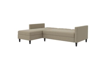 Bäddsoffa Hartford 213x153x82 cm, Cappuccino, Linnetyg Utseende (100% Polyester - 213x153x82 cm, Cappuccino, Linnetyg Utseende (100% Polyester - Möbler - Soffa - Bäddsoffa - Bäddsoffa divan