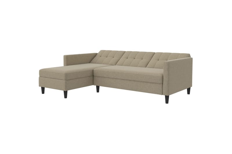 Bäddsoffa Hartford 213x153x82 cm, Cappuccino, Linnetyg Utseende (100% Polyester - 213x153x82 cm, Cappuccino, Linnetyg Utseende (100% Polyester - Möbler - Soffa - Bäddsoffa - Bäddsoffa divan