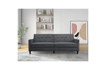 Bäddsoffa Hartford II 203x83x82 cm, Antracit - 203x83x82 cm, Antracit - Möbler - Soffa - Bäddsoffa - 3 sits bäddsoffa