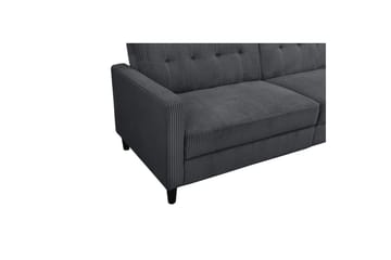 Bäddsoffa Hartford II 203x83x82 cm, Antracit - 203x83x82 cm, Antracit - Möbler - Soffa - Bäddsoffa - 3 sits bäddsoffa