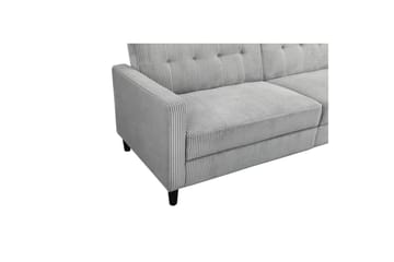 Bäddsoffa Hartford II 203x83x82 cm, Grå - 203x83x82 cm, Grå - Möbler - Soffa - Bäddsoffa - 3 sits bäddsoffa