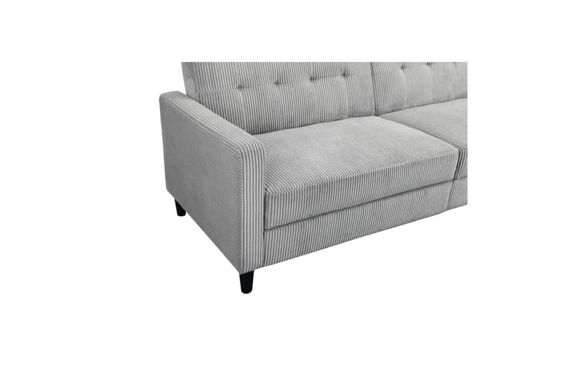 Bäddsoffa Hartford II 203x83x82 cm, Grå - 203x83x82 cm, Grå - Möbler - Soffa - Bäddsoffa - 3 sits bäddsoffa