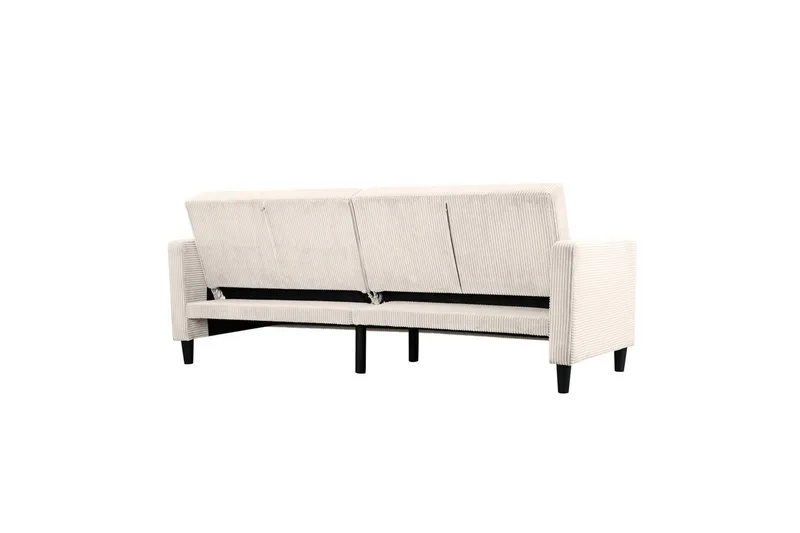 Bäddsoffa Hartford II 203x83x82 cm, Kräm - 203x83x82 cm, Kräm - Möbler - Soffa - Bäddsoffa - 3 sits bäddsoffa