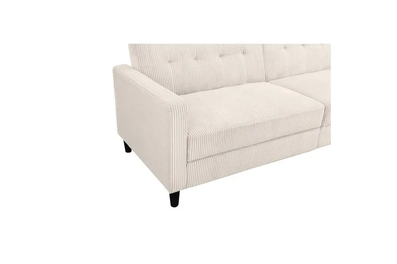 Bäddsoffa Hartford II 203x83x82 cm, Kräm - 203x83x82 cm, Kräm - Möbler - Soffa - Bäddsoffa - 3 sits bäddsoffa