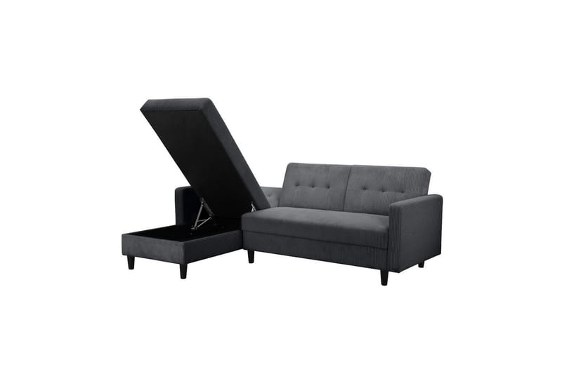 Bäddsoffa Hartford II 213x153x82 cm, Antracit - 213x153x82 cm, Antracit - Möbler - Soffa - Bäddsoffa - Bäddsoffa divan