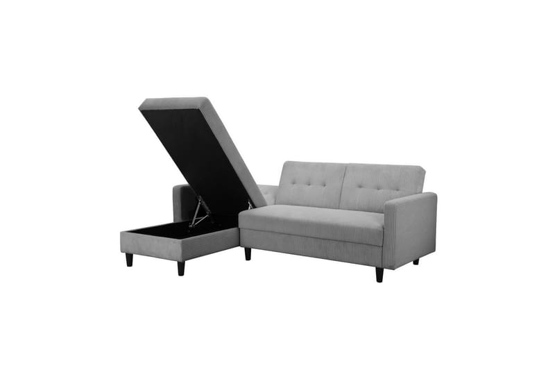 Bäddsoffa Hartford II 213x153x82 cm, Grå - 213x153x82 cm, Grå - Möbler - Soffa - Bäddsoffa - Bäddsoffa divan