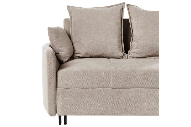 Bäddsoffa Hovin - Beige, svart - Möbler - Soffa - Bäddsoffa - 2 sits bäddsoffa