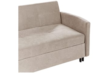 Bäddsoffa Hovin - Beige, svart - Möbler - Soffa - Bäddsoffa - 2 sits bäddsoffa