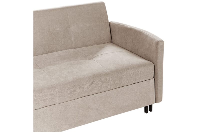 Bäddsoffa Hovin - Beige, svart - Möbler - Soffa - Bäddsoffa - 2 sits bäddsoffa
