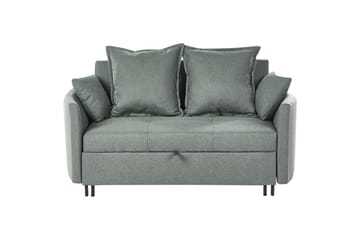 Bäddsoffa Hovin - Grön, Svart - Möbler - Soffa - Bäddsoffa - 2 sits bäddsoffa