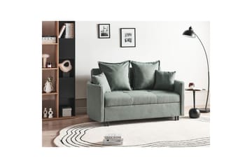 Bäddsoffa Hovin - Grön, Svart - Möbler - Soffa - Bäddsoffa - 2 sits bäddsoffa