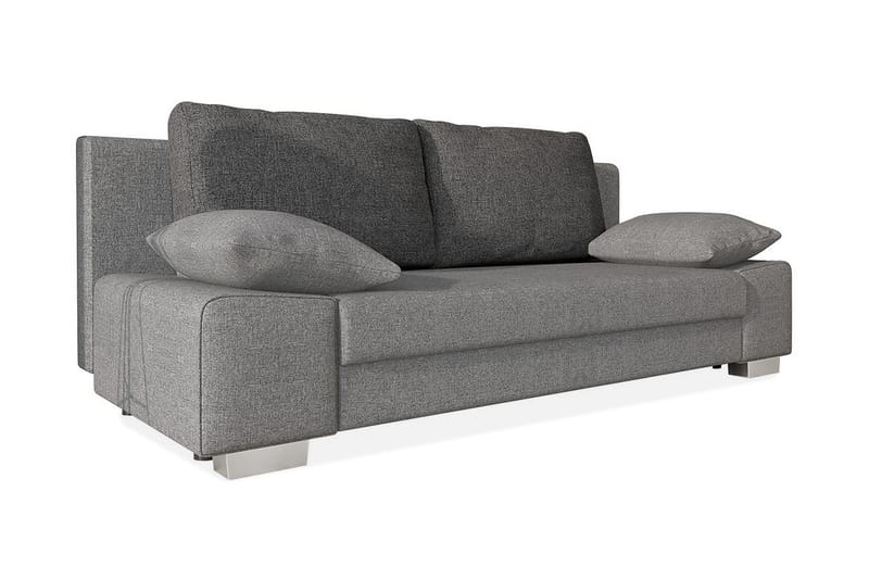 Bäddsoffa Laura 200x94x77 cm - Grå - 2 sits bäddsoffa