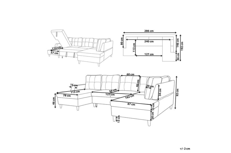 Bäddsoffa Lerum - Möbler - Soffa - Bäddsoffa - Bäddsoffa längsbäddad