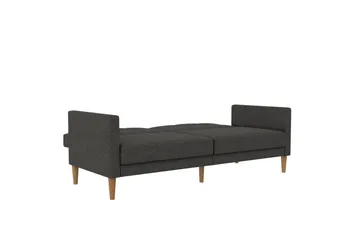 Bäddsoffa Lilly Antracit, Linne - Antracit, Linne - Möbler - Soffa - Bäddsoffa - 3 sits bäddsoffa