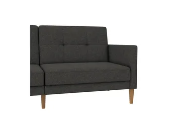 Bäddsoffa Lilly Antracit, Linne - Antracit, Linne - Möbler - Soffa - Bäddsoffa - 3 sits bäddsoffa