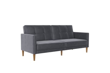 Bäddsoffa Lilly Antracit, Sammet