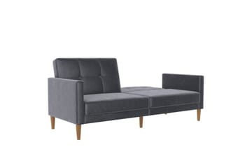 Bäddsoffa Lilly Antracit, Sammet - Antracit, Sammet - Möbler - Soffa - Bäddsoffa - 3 sits bäddsoffa