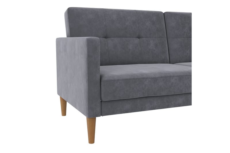 Bäddsoffa Lilly Antracit, Sammet - Antracit, Sammet - Möbler - Soffa - Bäddsoffa - 3 sits bäddsoffa