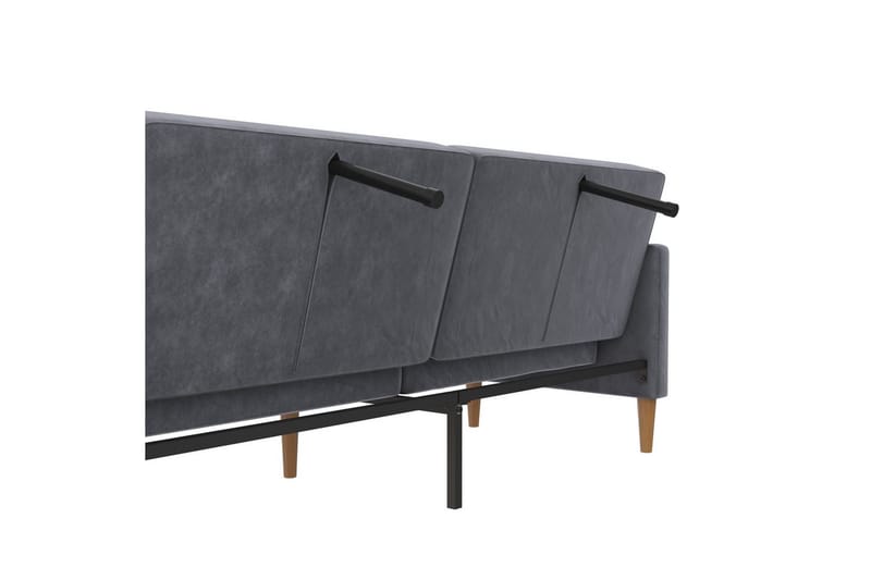 Bäddsoffa Lilly Antracit, Sammet - Antracit, Sammet - Möbler - Soffa - Bäddsoffa - 3 sits bäddsoffa