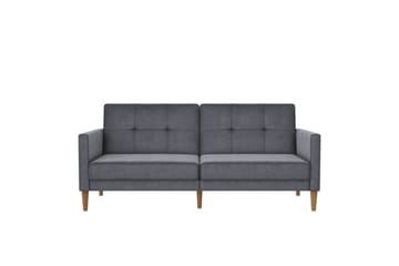 Bäddsoffa Lilly Antracit, Sammet - Antracit, Sammet - Möbler - Soffa - Bäddsoffa - 3 sits bäddsoffa