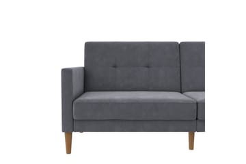 Bäddsoffa Lilly Antracit, Sammet - Antracit, Sammet - Möbler - Soffa - Bäddsoffa - 3 sits bäddsoffa