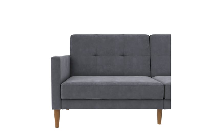Bäddsoffa Lilly Antracit, Sammet - Antracit, Sammet - Möbler - Soffa - Bäddsoffa - 3 sits bäddsoffa
