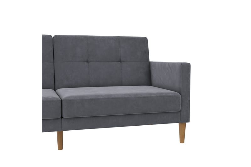 Bäddsoffa Lilly Antracit, Sammet - Antracit, Sammet - Möbler - Soffa - Bäddsoffa - 3 sits bäddsoffa