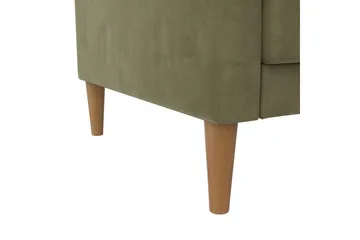 Bäddsoffa Lilly Olivgrön, Sammet - Olivgrön, Sammet - Möbler - Soffa - Bäddsoffa - 3 sits bäddsoffa