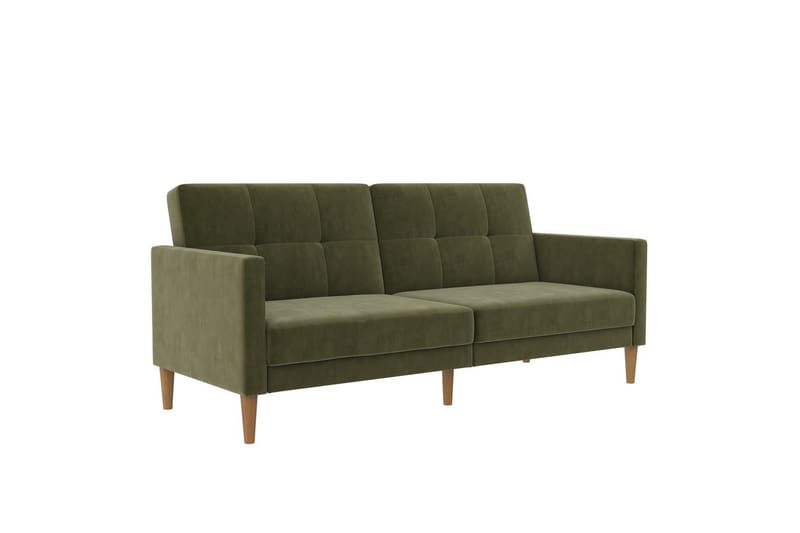 Bäddsoffa Lilly Olivgrön, Sammet - Olivgrön, Sammet - Möbler - Soffa - Bäddsoffa - 3 sits bäddsoffa