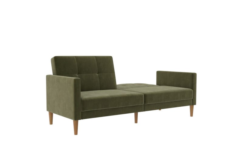 Bäddsoffa Lilly Olivgrön, Sammet - Olivgrön, Sammet - Möbler - Soffa - Bäddsoffa - 3 sits bäddsoffa