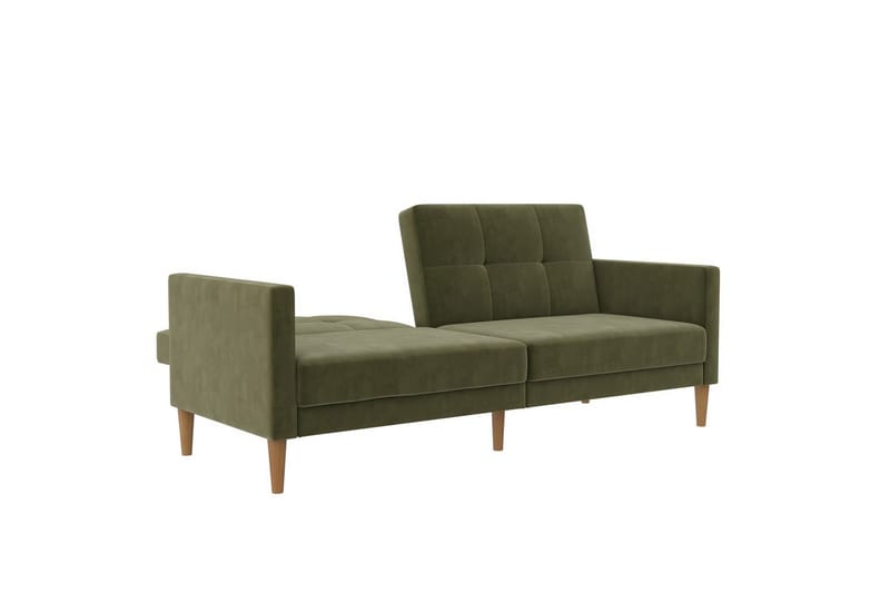 Bäddsoffa Lilly Olivgrön, Sammet - Olivgrön, Sammet - Möbler - Soffa - Bäddsoffa - 3 sits bäddsoffa