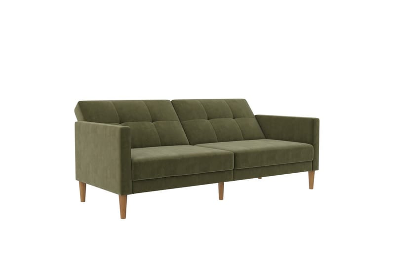 Bäddsoffa Lilly Olivgrön, Sammet - Olivgrön, Sammet - Möbler - Soffa - Bäddsoffa - 3 sits bäddsoffa