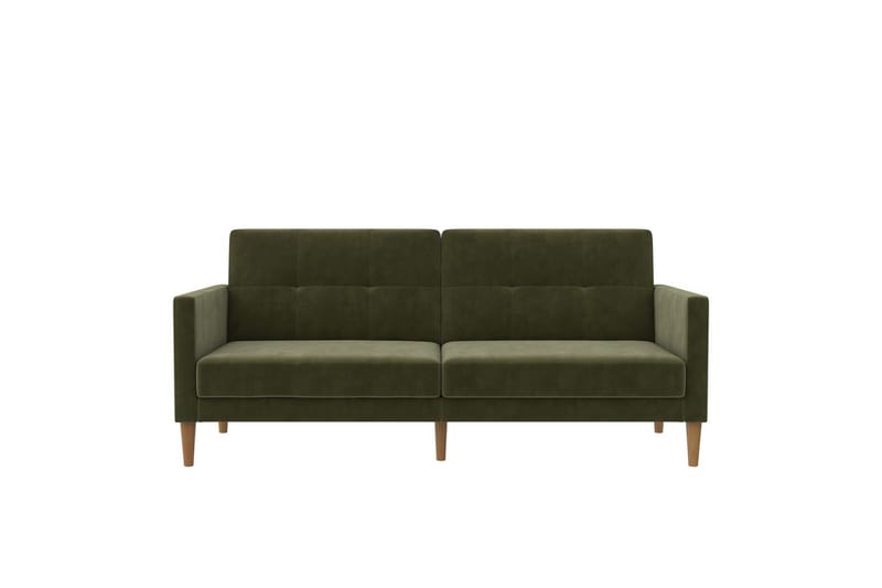 Bäddsoffa Lilly Olivgrön, Sammet - Olivgrön, Sammet - Möbler - Soffa - Bäddsoffa - 3 sits bäddsoffa