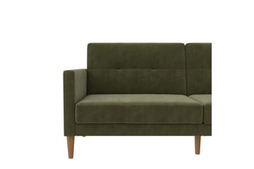 Bäddsoffa Lilly Olivgrön, Sammet - Olivgrön, Sammet - Möbler - Soffa - Bäddsoffa - 3 sits bäddsoffa