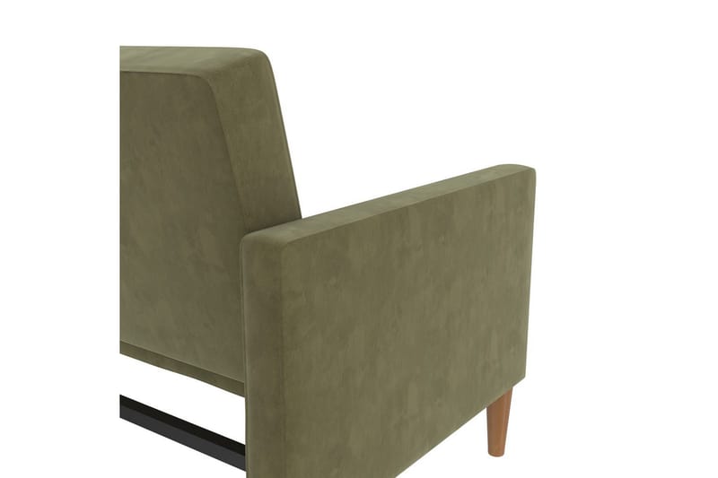 Bäddsoffa Lilly Olivgrön, Sammet - Olivgrön, Sammet - Möbler - Soffa - Bäddsoffa - 3 sits bäddsoffa