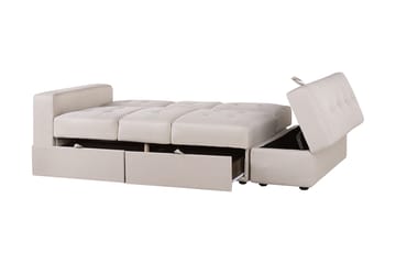 Bäddsoffa Loudell - Beige - Möbler - Soffa - Bäddsoffa - Bäddsoffa längsbäddad