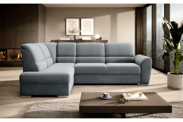 Bäddsoffa m. Schäslong Keith 3-sits - Grå - Möbler - Soffa - Bäddsoffa - Bäddsoffa längsbäddad