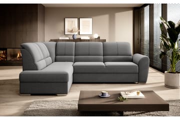 Bäddsoffa m. Schäslong Keith 3-sits - Grå - Möbler - Soffa - Bäddsoffa - Bäddsoffa längsbäddad