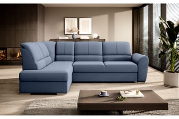 Bäddsoffa m. Schäslong Keith 3-sits - Mörkblå - Möbler - Soffa - Bäddsoffa - Bäddsoffa längsbäddad