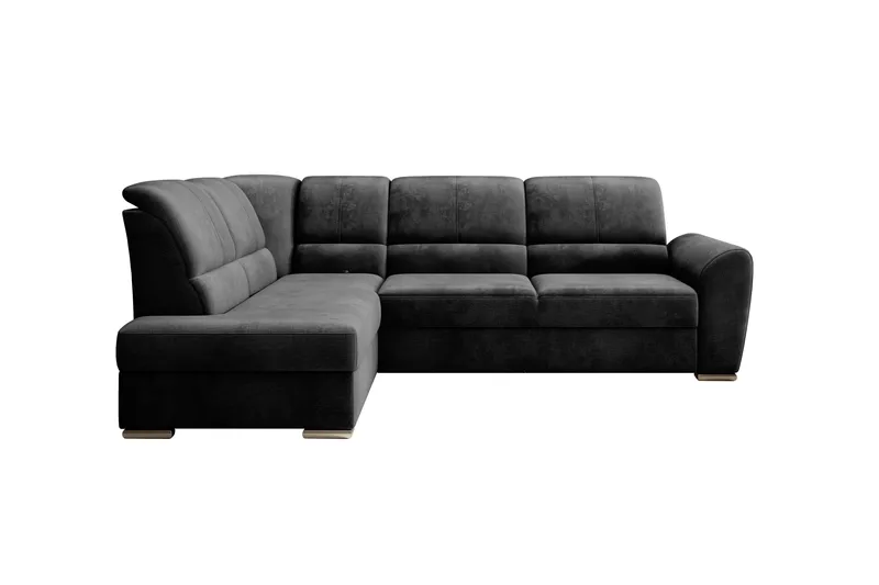 Bäddsoffa m. Schäslong Keith 3-sits - Mörkgrå - Möbler - Soffa - Bäddsoffa - Bäddsoffa längsbäddad