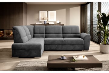 Bäddsoffa m. Schäslong Keith 3-sits - Mörkgrå - Möbler - Soffa - Bäddsoffa - Bäddsoffa längsbäddad