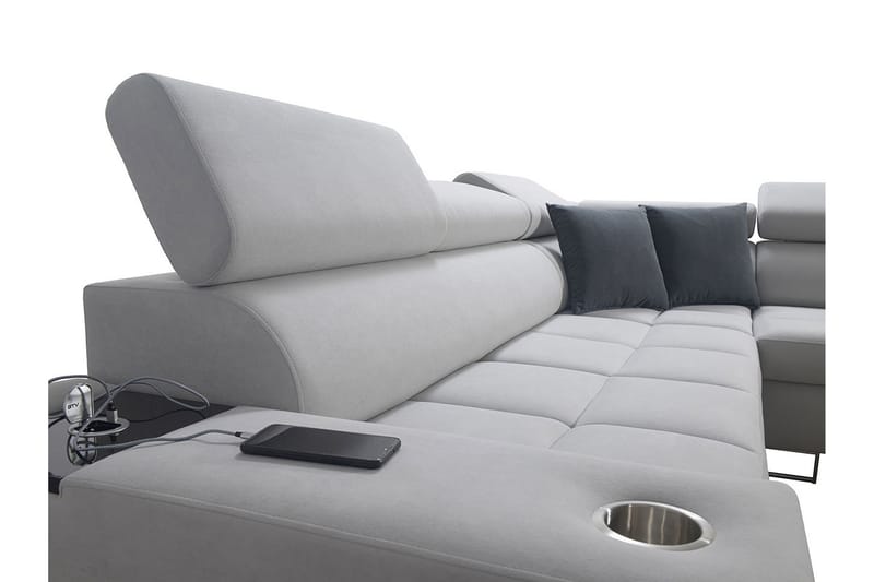 Bäddsoffa m. Schäslong Torretta L-formad - Möbler - Soffa - Bäddsoffa - Hörnbäddsoffa