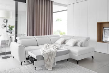 Bäddsoffa m. Schäslong Yasmine 3-sits - Grå - Möbler - Soffa - Bäddsoffa - Bäddsoffa längsbäddad