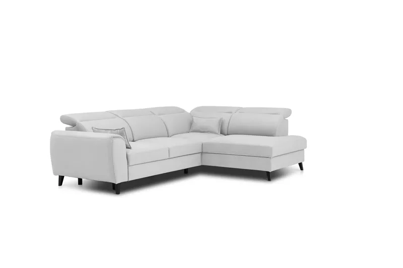 Bäddsoffa m. Schäslong Yasmine 3-sits - Grå - Möbler - Soffa - Bäddsoffa - Bäddsoffa längsbäddad