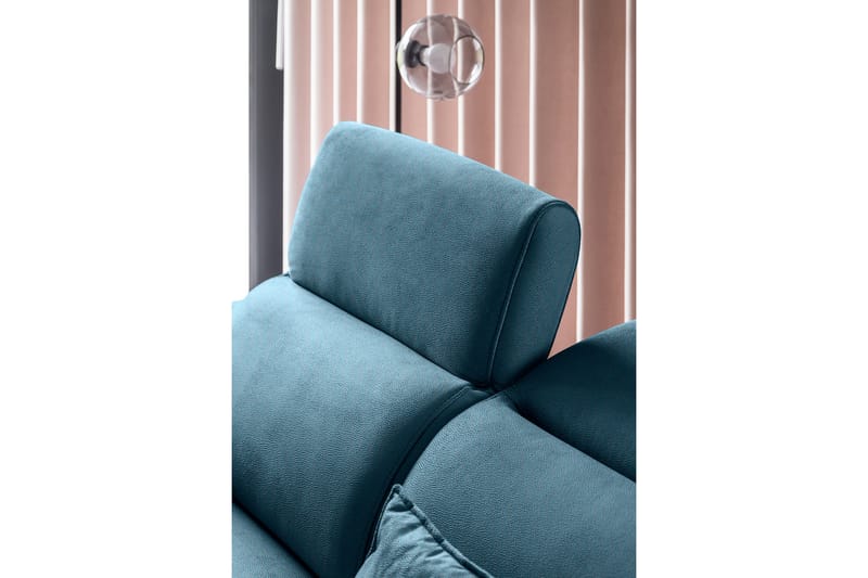 Bäddsoffa m. Schäslong Yasmine 3-sits - Mörkblå - Möbler - Soffa - Bäddsoffa - Bäddsoffa längsbäddad