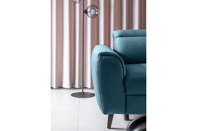 Bäddsoffa m. Schäslong Yasmine 3-sits - Mörkblå - Möbler - Soffa - Bäddsoffa - Bäddsoffa längsbäddad